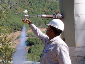 Man working in Thermochem Power Gen Steam Purity